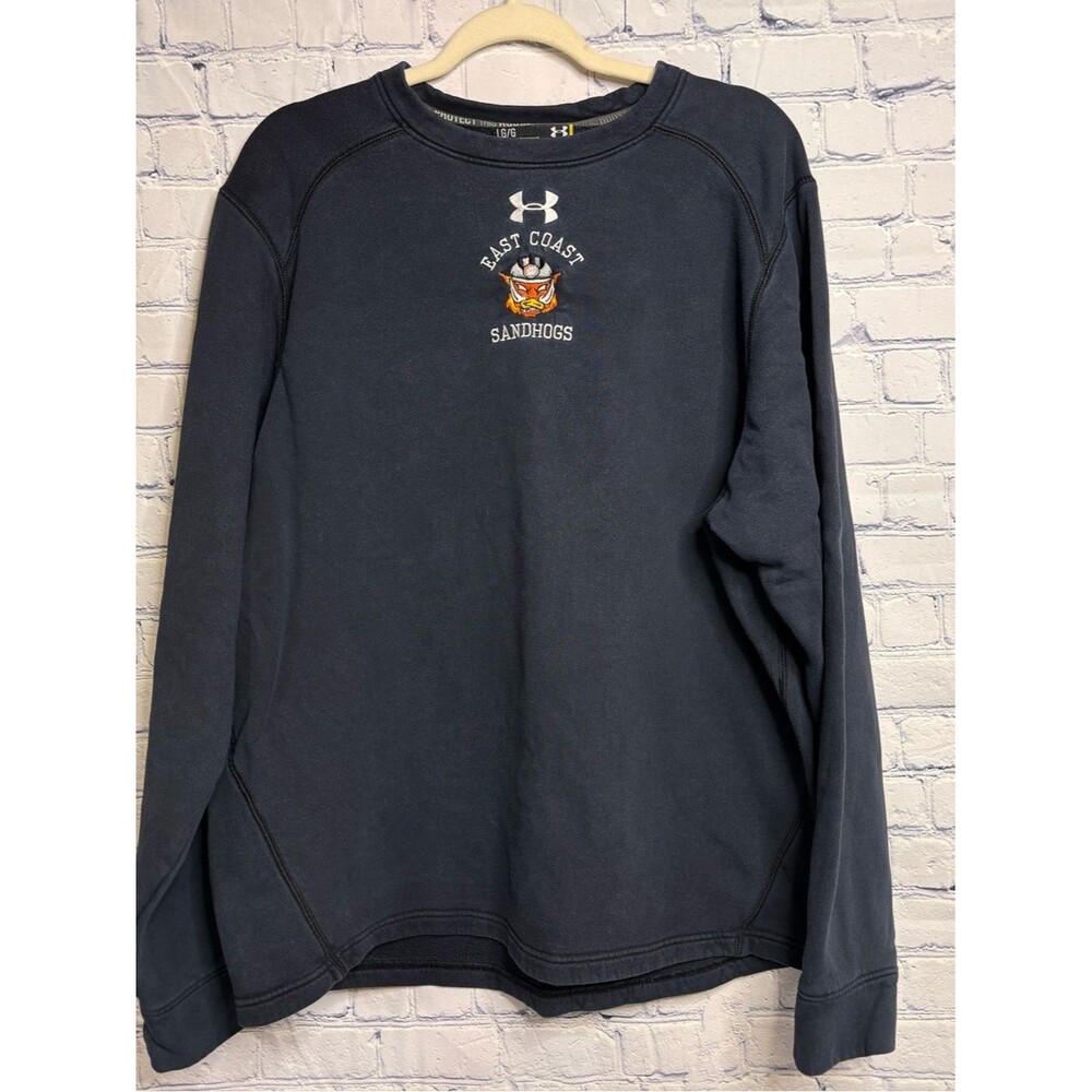 Under Armour Black East Coast Sandhogs Baseball Athletic Casual Sweatshirt L